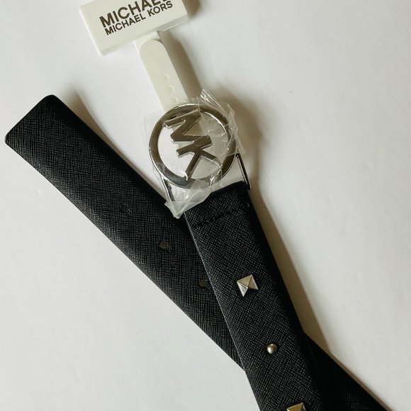 Michael Kors Accessories - MICHAEL KORS Women's Genuine Leather Studded Belt NWT Size M
